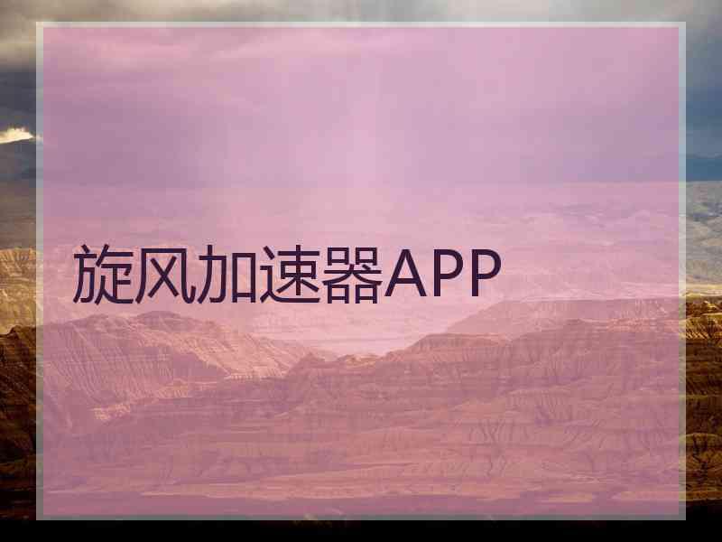 旋风加速器APP